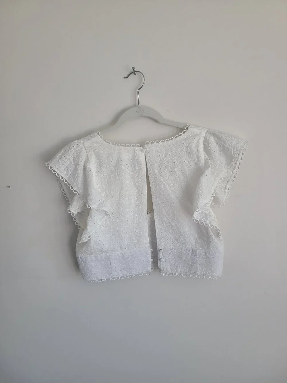 White Cotton Blouse - Picture 4 of 6